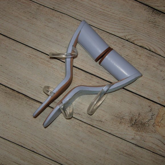 Lulus Lilac Transparent Straps Heel Sandals 11 - Picture 7 of 12